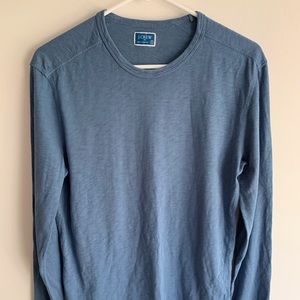 J Crew Long Sleeve Blue T Shirt